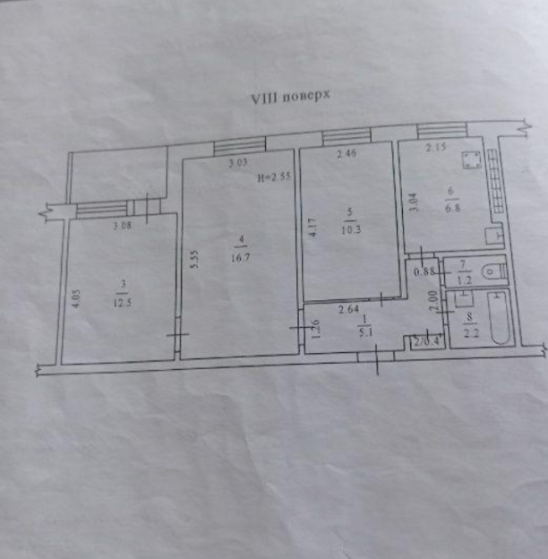 Фото 1 Продажа Квартир 3 ком.квартира на Черемушках в районе Дома Мебели 57м. Желое состояние