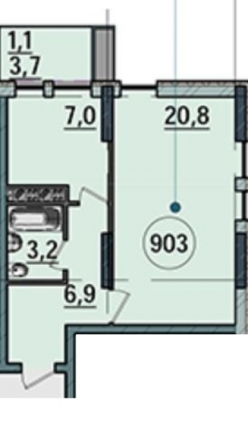 Фото 2 Продажа Квартир Просторная квартира в комплексе на Тульской