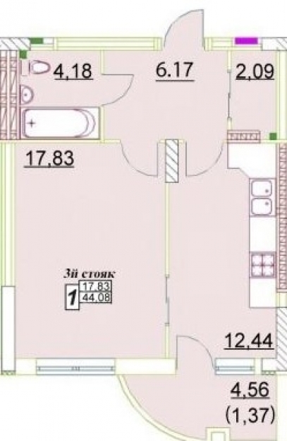 Фото 1 Продажа Квартир Продается 1-нокомнатная квартира