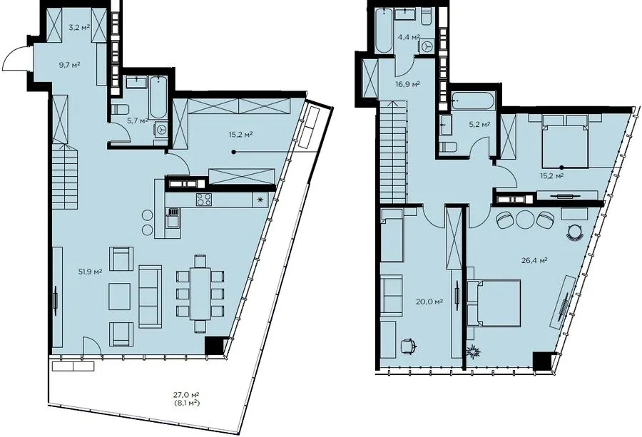 ЖК Diadans — 181.9 м²