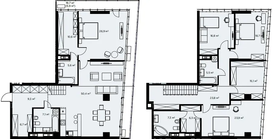 ЖК Diadans — 239.9 м²