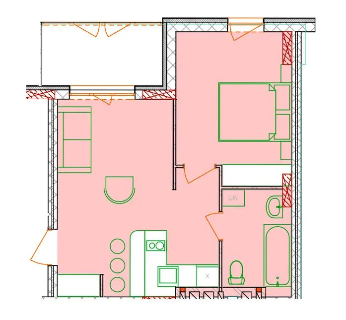 ЖК Сонячний квартал — 44.2 м²