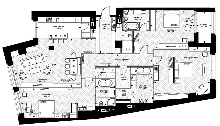 Linden Luxury Residences — 216.6 м²