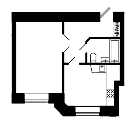 вул. Тролейбусна, 4 — 39.6 м²