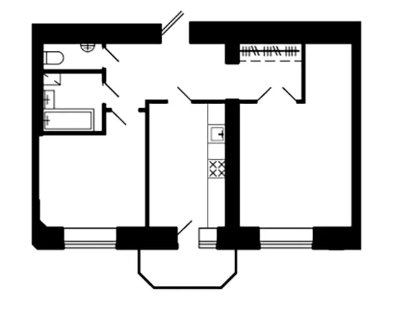вул. Тролейбусна, 4 — 58.4 м²