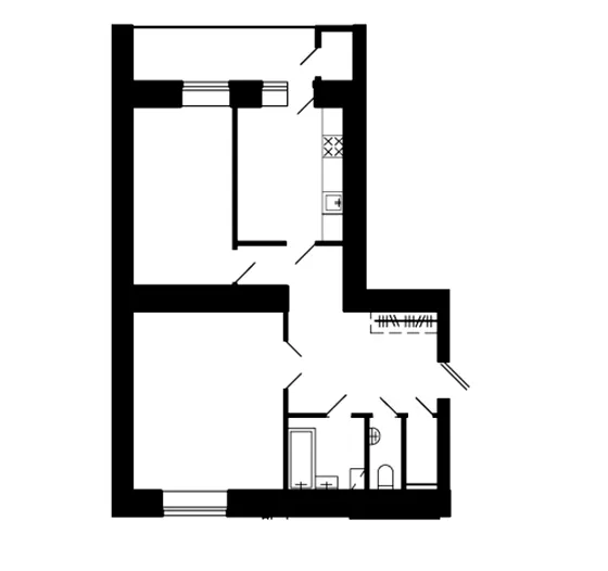 вул. Тролейбусна, 4 — 70.9 м²