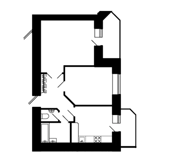 вул. Тролейбусна, 4 — 58.2 м²