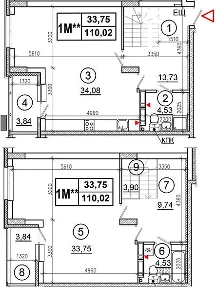 ЖК Эврика — 110 м²