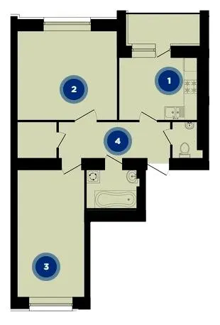 вул. Микулинецька, 101а — 63.4 м²