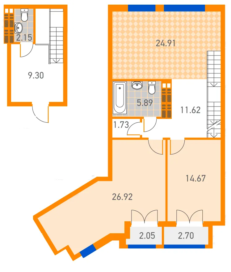 ЖК Solar City — 101.9 м²