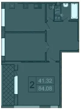 ЖК Olimp Tower — 84.1 м²