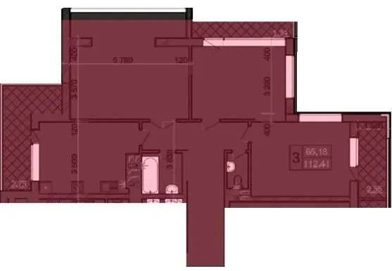 ЖК Olimp Tower — 112.4 м²