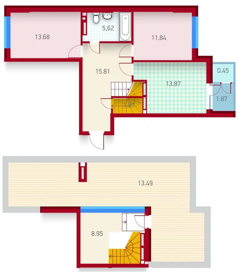 ЖК Покрова — 87.5 м²