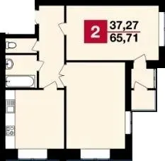 ЖК Сагайдачний — 65.7 м²