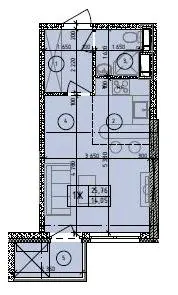 ЖК Маргарита — 25.8 м²