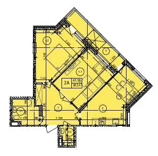 ЖК Маргарита — 67.6 м²