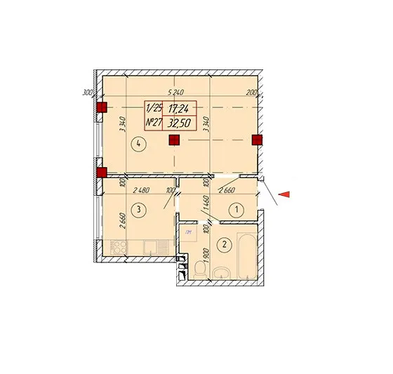 ЖК Милославський — 32.5 м²