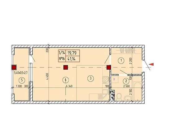 ЖК Милославський — 41.1 м²