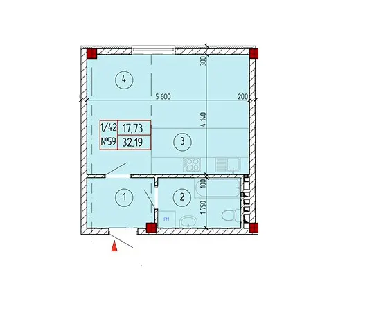 ЖК Милославський — 32.2 м²