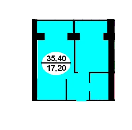 ЖБК Красовський — 35.4 м²