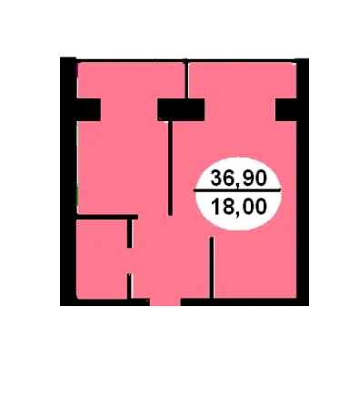 ЖБК Красовський — 36.9 м²