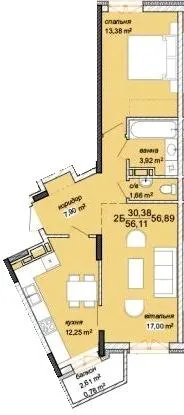 ЖК Канада — 56.9 м²