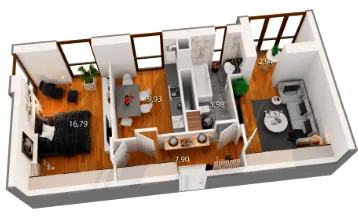ЖК Реситаль — 57.1 м²
