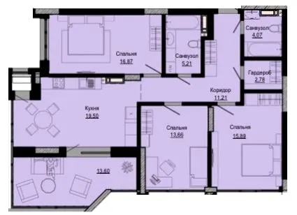 ЖК Passage Park — 102.9 м²
