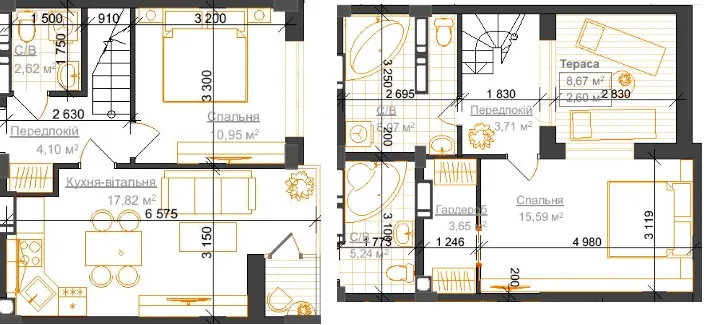 ЖК Гостомель Residence — 68.7 м²