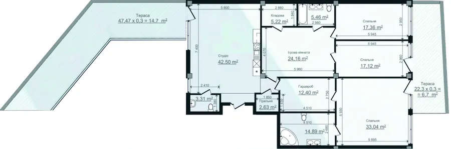 Клубний будинок HillSide — 199.5 м²