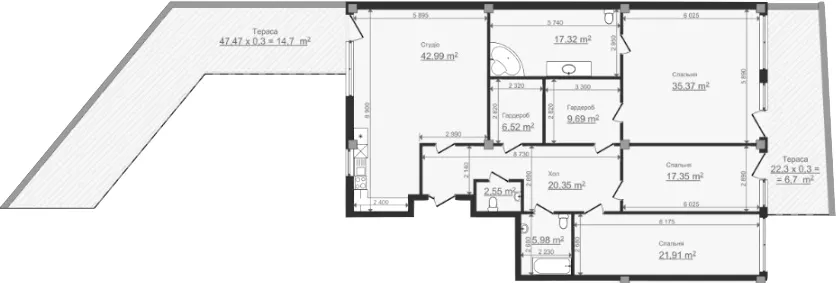Клубний будинок HillSide — 201.4 м²