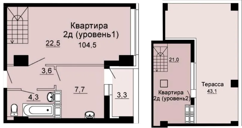 ЖК SkyCity — 104.5 м²