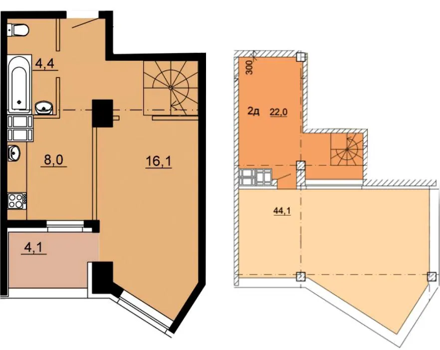 ЖК SkyCity — 74 м²