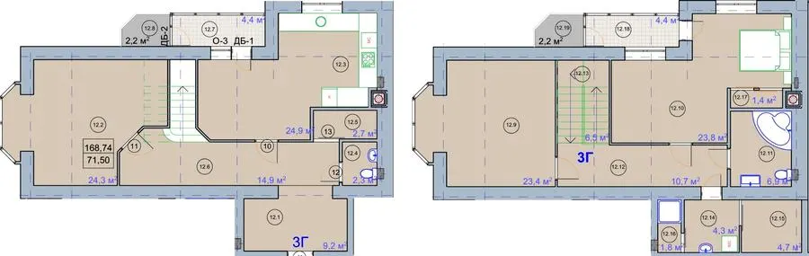 вул. Першотравнева, 7 — 168.7 м²
