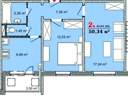 вул. Чехова, 31 — 50.3 м²