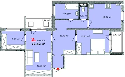 вул. Чехова, 31 — 72.6 м²