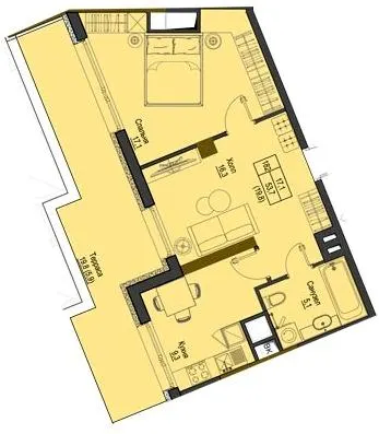 ЖК Перший Французький — 53.7 м²