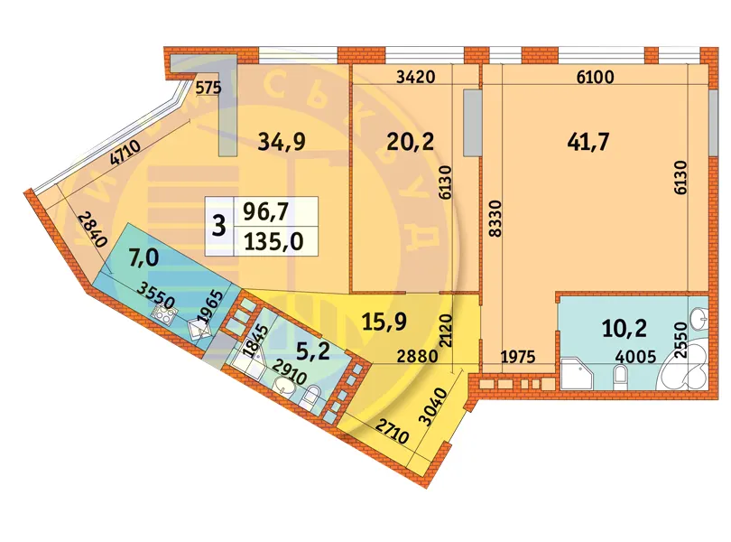 ЖК Manhattan city — 136 м²