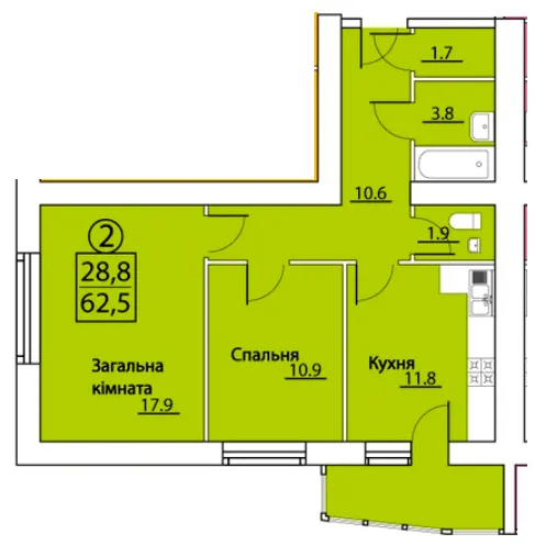 просп. Грушевського, 50 — 65 м²