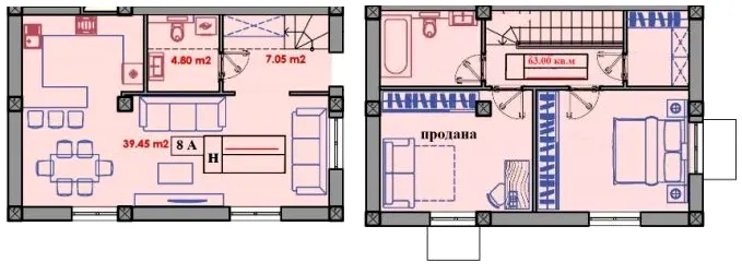 ЖК Малий Марсель-2 — 63 м²