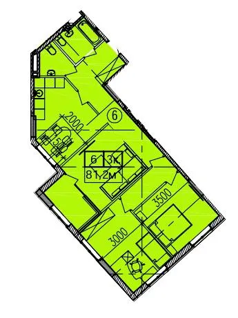 ЖК Скориковский — 81.2 м²