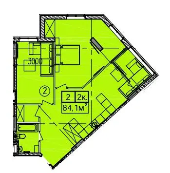 ЖК Скориковский — 84.1 м²
