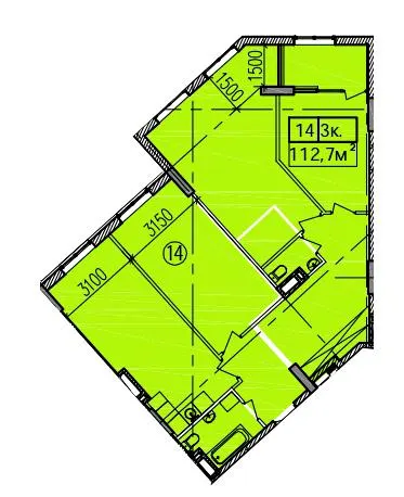 ЖК Скориковский — 112.7 м²