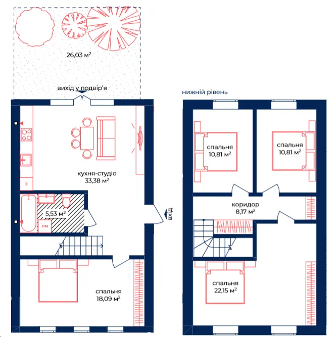 Клубний будинок Liverpool House — 108.9 м²