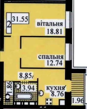 ЖК Городок — 58.9 м²