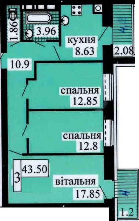 ЖК Городок — 77 м²