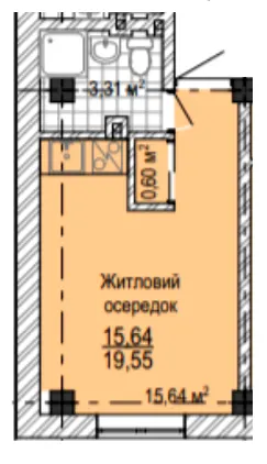 ЖК НАДІЯ — 19.6 м²