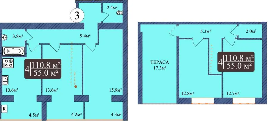 ЖК Мрія Миколаїв — 108 м²