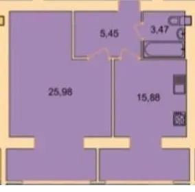 ЖК Курортний — 50.8 м²