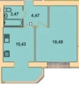 ЖК Курортний — 41.9 м²